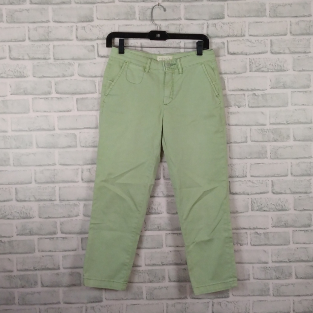 Anthropologie green chino pants